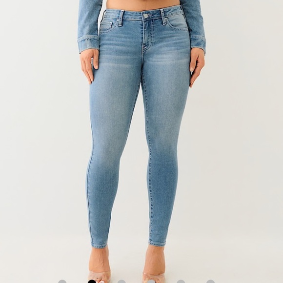 True Religion Woman's Jennie Curvy Mid-Rise Super Skinny JEans Sz 31 - Picture 13 of 13